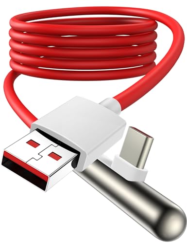 USB C Kabel für OnePlus 13 13R 9 Pro,8A USB C Ladekabel 90 Grad Winkel Dash Charge Kabel 2m/6ft Warp Charge Ladekabel USB Typ C Schnell Lade Daten Kabel für OnePlus 12R Nord 2T CE 4 Lite Nord 4 10 Pro von iMangoo