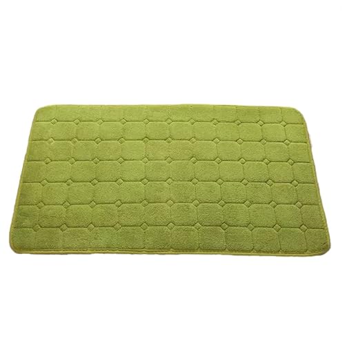 iMaylex Badematte aus Memory-Schaum, Punkte auf der Unterseite, weich und saugfähig, rutschfest, bequem, Badteppich für Badezimmer, Boden, Badewanne, Dusche, Grün, 50,8 x 81,3 cm von iMaylex