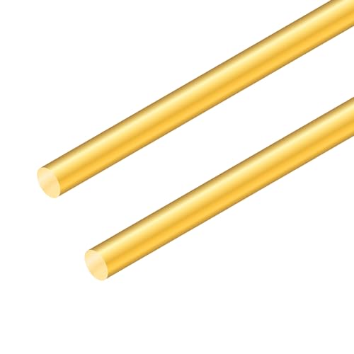 2PCS 8mm Messing Stange,iMeistek 200mm Länge Messing Massiv Rundstange für Drehbank Bar Stock,RC Modelle DIY Crafts von iMeistek