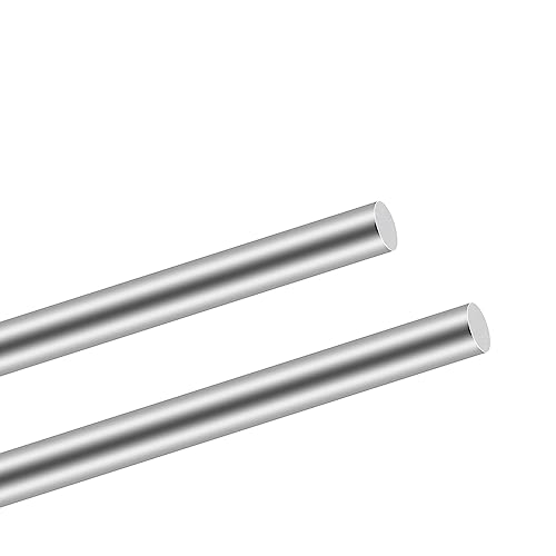 304 Edelstahlstäbe, iMeistek 12mm x 300mm Edelstahl Solide Rundstab für RC Modellautos, RC Modell Boote und andere DIY-Basteleien (2 Stück) von iMeistek