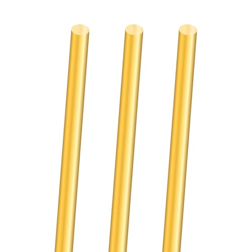3PCS 6mm Messingstab,iMeistek 300mm Länge Messing solide Rundstab Stift für Drehbank Bar Stock,DIY Crafts von iMeistek