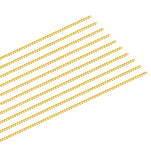 iMeistek 1.5mm Messing Stange, 350mm Länge Runde Metall gerade Messing Stift Stäbe für RC Modelle DIY Basteln (10PCS) von iMeistek