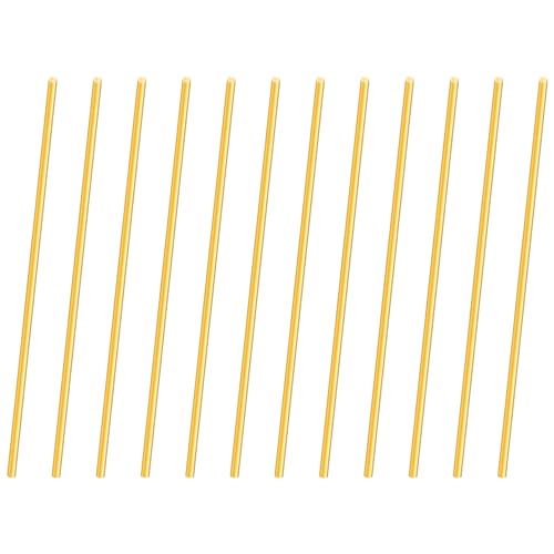 iMeistek 1mm Messingstab, 100mm Länge Runde Metall gerade Messing-Pin-Stäbe für RC-Modelle DIY Crafts (12PCS) von iMeistek