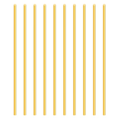 iMeistek 1mm Messingstab,150mm Länge Messing Massiver Runde für DIY-Handwerk(10PCS) von iMeistek