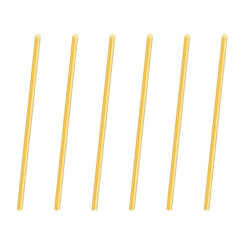 iMeistek 2.5mm Messingstab, 100mm Länge Metall massiv rund Messingstab für Drehbank Bar Stock, RC Modelle DIY Crafts (6PCS) von iMeistek