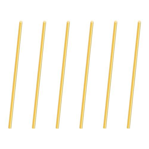 iMeistek 2mm Messingstab, 100mm Länge Metall massiv rund Messingstab für RC Modelle DIY Basteln (6PCS) von iMeistek