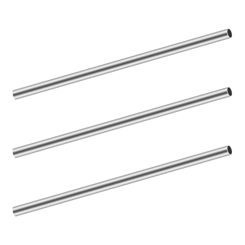 iMeistek 304 Edelstahl-Rundrohre, 12 mm OD x 0,2 mm Wandstärke x 150 mm Länge, nahtloses Edelstahl-Metallrohr für DIY Handwerk (3 Stück) von iMeistek
