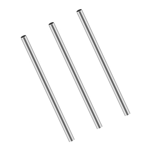 iMeistek 304 Edelstahlrohre, 12 mm Außendurchmesser x 0,5 mm Wandstärke, 250 mm Länge, Edelstahlrohr, industrielles gerades Rohr (3 Stück) von iMeistek