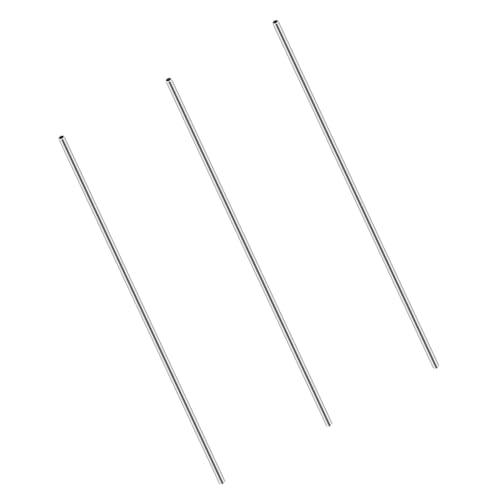 iMeistek 304 Edelstahlrohre, 3 mm Außendurchmesser x 0,5 mm Wandstärke, 250 mm Länge, Edelstahlrohr, industrielles gerades Rohr (3 Stück) von iMeistek