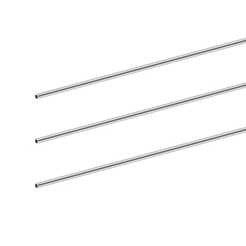 iMeistek 304 Edelstahlrohre, 5 mm Außendurchmesser, 0,8 mm Wandstärke, 300 mm Länge, nahtloses Edelstahlrohr für Industrie, Maschinen, Heimwerken, Handwerk (3 Stück) von iMeistek