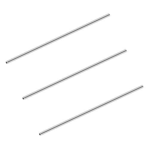 iMeistek 304 Edelstahlrohre, 5 mm Außendurchmesser x 1 mm Wandstärke, 250 mm Länge, nahtlos, Edelstahl, industrielles gerades Rundrohr (3 Stück) von iMeistek