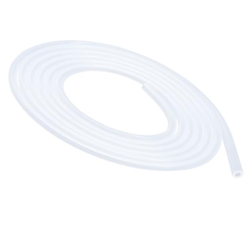 iMeistek 4 mm Innendurchmesser x 6 mm Außendurchmesser Silikonschlauch(4,5 m) Transparent,Flexibler Silikonschlauch Lebensmittelecht Luft-Wasser-Schlauch für Pumpen und Aquarien von iMeistek