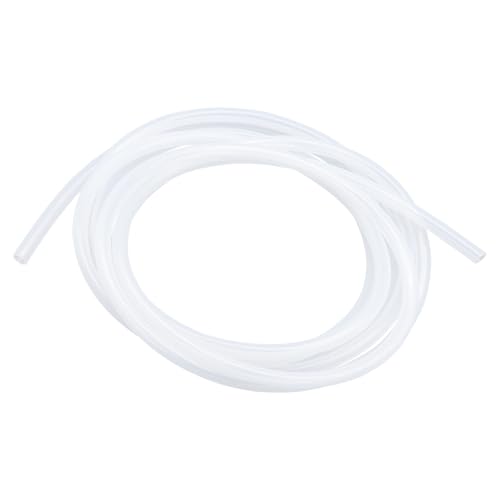 iMeistek 5 mm Innendurchmesser x 8 mm Außendurchmesser Silikonschlauch(4,5 m) Transparent,Flexibler Silikonschlauch Lebensmittelecht Luft-Wasser-Schlauch für Pumpen und Aquarien von iMeistek