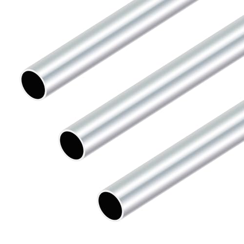 iMeistek 6063 Aluminium Rohre, 19mm OD x 17mm ID x 300mm Länge Nahtlose Aluminium Rundrohre für DIY-Modell, Industrie (3PCS) von iMeistek