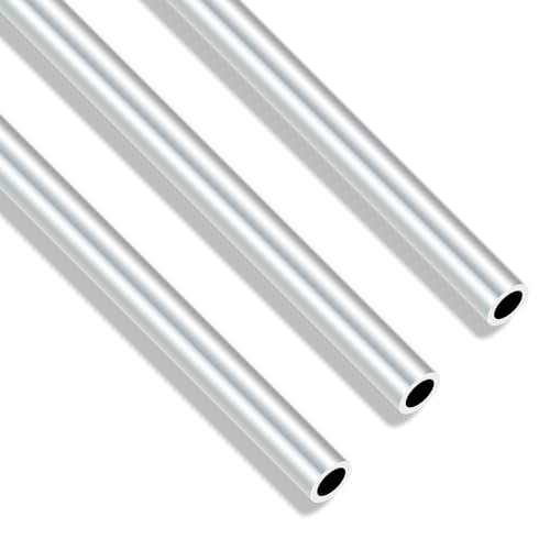 iMeistek 6063 Aluminium-Rundrohre, 10 mm Außendurchmesser, 7 mm Innendurchmesser, 300 mm Länge, 1,5 mm Wand, nahtlos, gerade, Aluminiumrohr (3 Stück) von iMeistek
