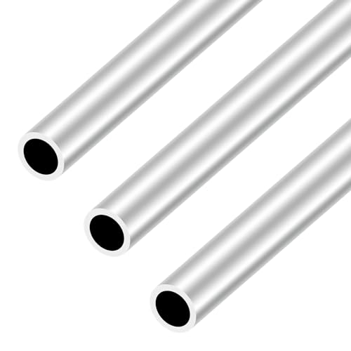 iMeistek 6063 Aluminium Rundrohre, 16mm OD 12mm ID 300mm Länge Nahtlose Gerade Runde Rohre für Industrielle,Dekorative,Architektonische (3PCS) von iMeistek