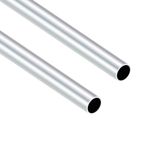 iMeistek 6063 Aluminium Rundrohre, 18mm OD 16mm ID 400mm Länge Nahtlose Aluminiumrohre für DIY Modell, Industrie, Dekorativ (2PCS) von iMeistek