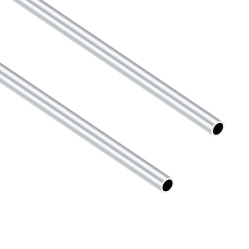 iMeistek 6063 Aluminium Rundrohre, 9mm OD 7mm ID 400mm Länge Nahtlose Aluminiumrohre für DIY-Modell, Industrie, Dekoration (2PCS) von iMeistek