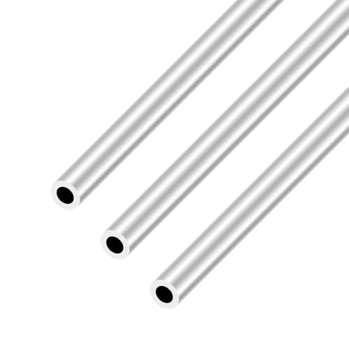 iMeistek 6063 Aluminium Rundrohre,10mm OD 6mm ID 300mm Länge Nahtlose Gerade Runde Rohre für Industrielle,Dekorative,Architektonische (3PCS) von iMeistek