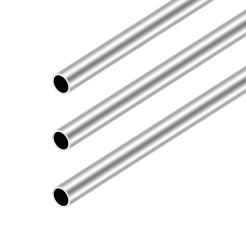 iMeistek 6063 Aluminium Rundrohre,12mm OD,10mm ID,300mm Länge Nahtlose Gerade Runde Rohre für Industrielle,Dekorative,Architektonische (3PCS) von iMeistek
