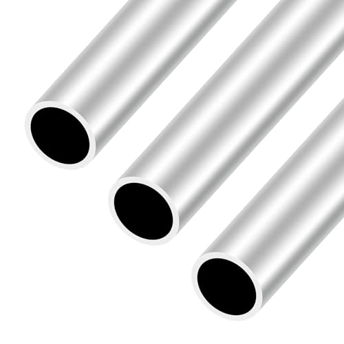 iMeistek 6063 Aluminium Rundrohre,24mm OD 20mm ID 300mm Länge Nahtlose Gerade Runde Rohre für Industrielle,Dekorative,Architektonische (3PCS) von iMeistek