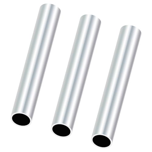 iMeistek 6063 Aluminiumrohre, 16mm Außendurchmesser, 14mm Innendurchmesser, 150 mm Länge, nahtloses, gerades Aluminium-Rundrohr für Heimwerker-Modell, Industrie (3 Stück) von iMeistek
