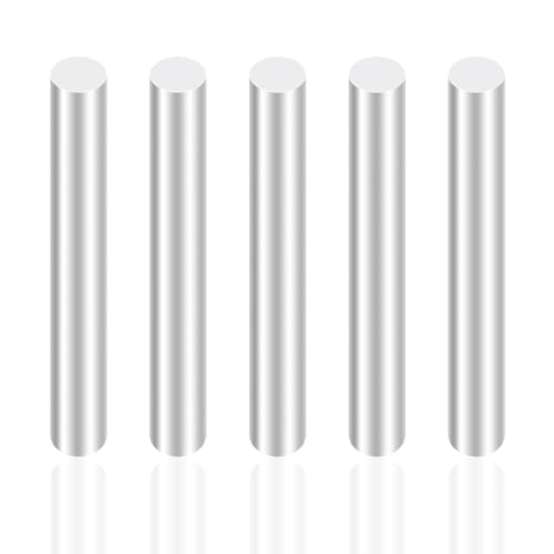 iMeistek Aluminium Rundstangen,8mm Durchmesser,100mm Länge Rundstangen Aus Massivem Aluminium für RC Cars Modelle,Industriemaschinen,DIY Bastelarbeiten (5Stück) von iMeistek
