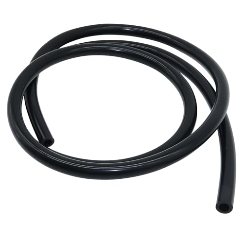 iMeistek Flexibler Silikonschlauch, Innendurchmesser 10 mm, Außendurchmesser 14 mm, 1,5M Schwarzer Silikonschlauch für Pumpen und Luftschläuche von iMeistek