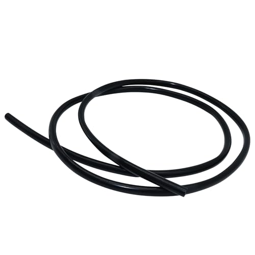 iMeistek Flexibler Silikonschlauch, Innendurchmesser 6 mm, Außendurchmesser 9 mm, 1,5M Schwarzer Silikonschlauch für Pumpen und Luftschläuche von iMeistek