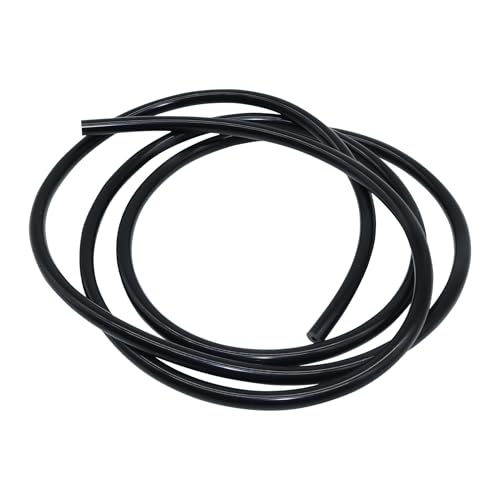 iMeistek Flexibler Silikonschlauch, Innendurchmesser 8mm, Außendurchmesser 12mm, 3M Schwarzer Silikonschlauch für Pumpen und Luftschläuche von iMeistek