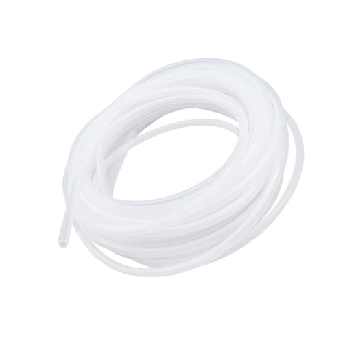 iMeistek Lebensmitteltaugliche Silikonschlauch, 5mm ID x 7mm OD 5 Meter, Flexibler Transparenter Silikonschlauch, Wasser-Luftschlauch von iMeistek