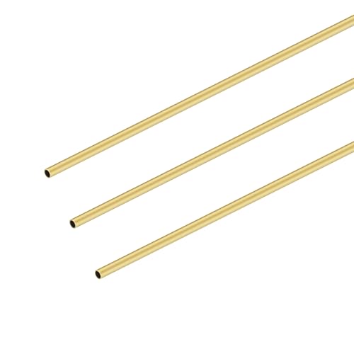 iMeistek Messingrohr, 300 mm Länge, 2 mm Außendurchmesser x 0,3 mm Wandstärke, runde, nahtlose, gerade Messingrohre, 3 Stück iMeistek Messingrohr, 300 mm Länge, 2 mm Außendurchmesser x 0,3 mm Wandstärke, runde, nahtlose, gerade Messingrohre, 3 Stück von iMeistek