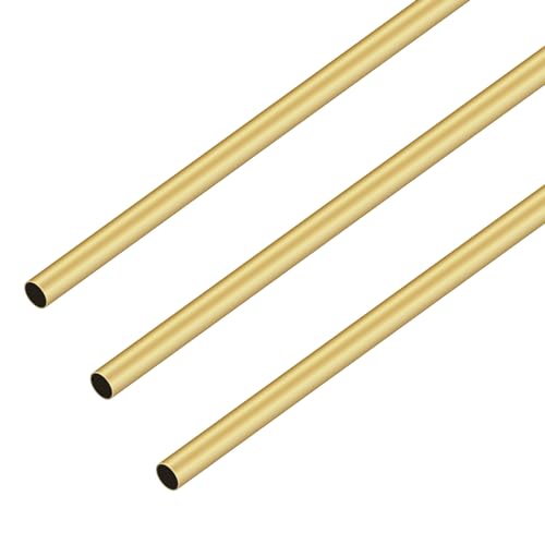 iMeistek Messingrohr, 300 mm Länge, 5 mm Außendurchmesser x 0,3 mm Wandstärke, Metall-Rundrohre für Heimwerker, Handwerk, 3 Stück iMeistek Messingrohr, 300 mm Länge, 5 mm Außendurchmesser x 0,3 mm Wandstärke, Metall-Rundrohre für Heimwerker, Handwerk, 3 Stück von iMeistek