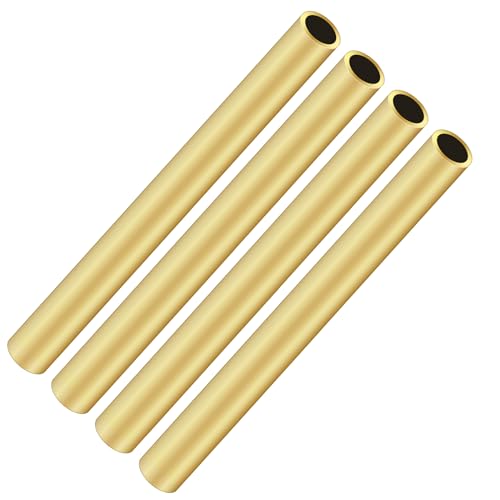 iMeistek Messingrohr, 9 mm Außendurchmesser x 1 mm Wandstärke, 200 mm Länge, runde Messingrohre für Heimwerker, Handwerk (4 Stück) von iMeistek
