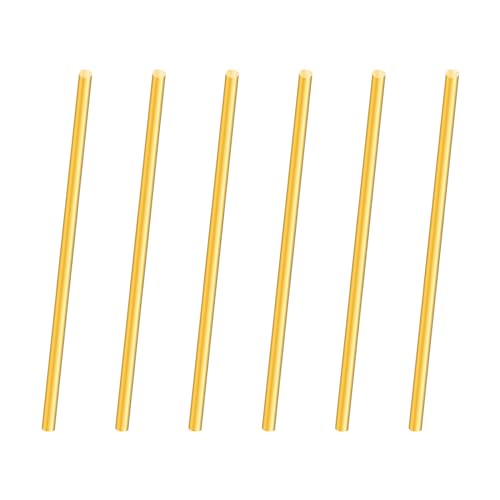 iMeistek Messingstab, 3mm Durchmesser 100mm Länge Messing massiv Rundstab für Drehbank Bar Stock, DIY Crafts (6PCS) von iMeistek