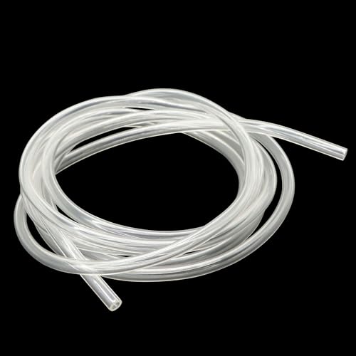 iMeistek PVC-Schlauch, transparent, 2 m, 4 mm Innendurchmesser x 6 mm Außendurchmesser, flexibler PVC-Vinyl-Schlauch für Wasser- und Luftschläuche von iMeistek