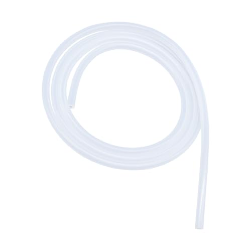 iMeistek Silikonschläuche, 3,2 mm ID x 6,4 mm Außendurchmesser (1 m), flexibler, transparenter Silikonschlauch in Lebensmittelqualität, für Luft-/Wasserpumpenübertragung, selbstgebrautes Aquarium von iMeistek