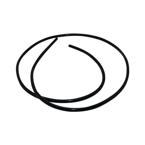 iMeistek Silikonschlauch, 2 mm ID x 5 mm Außendurchmesser, 2 m, flexibler Silikonschlauch, Wasser-Luftschlauch für Pumpenübertragung, Schwarz von iMeistek