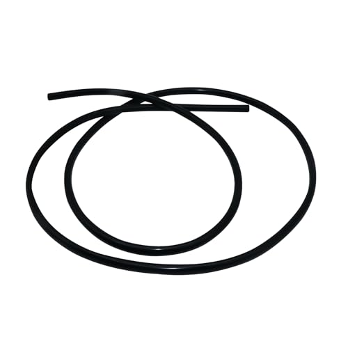 iMeistek Silikonschlauch, 5 mm ID x 8 mm Außendurchmesser, 2 m, flexibler Silikonschlauch, Wasser-Luftschlauch für Pumpenübertragung, Schwarz von iMeistek