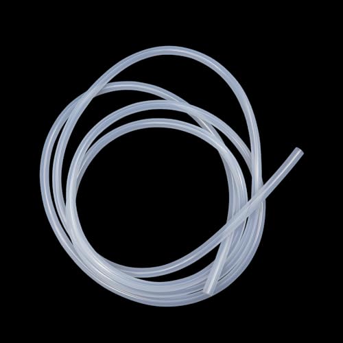 iMeistek Silikonschlauch 4mm ID x 7mm OD 4 Meter, Flexibler Lebensmitteltaugliche Schlauch Silikonschlauch Wasser Luft Rohr Transparent von iMeistek