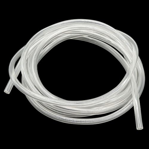 iMeistek Transparenter PVC-Schlauch, 2 M, 5 mm Innendurchmesser x 7 mm Außendurchmesser, flexibler PVC-Vinyl-Schlauch für Wasser- und Luftschläuche von iMeistek