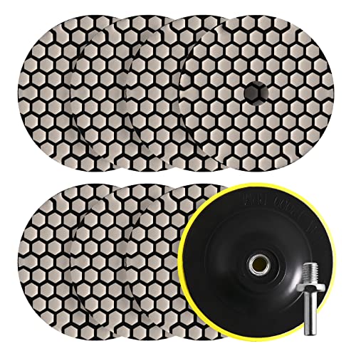 iMetrx 8Pack Diamant Schleifpad Fliesen Marmor Polierset (Grit50#-2000#) marmor reparaturset DPP-Mixed2 von iMetrx