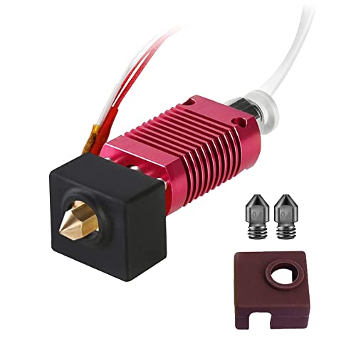 iMetrx Ender 3 Hotend 24V mit 2Stück MK8 Düse aus gehärtetem Stahl 0.4 mm für Creality Ender 3 / Ender 3 Pro/Ender 3 V2 3D Drucker Upgrade von iMetrx