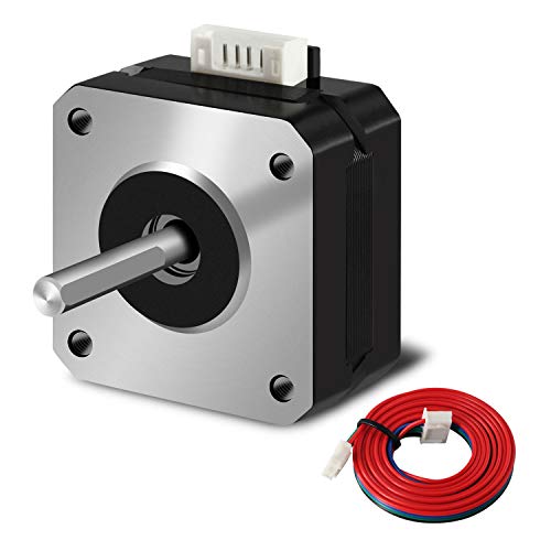 iMetrx Nema 17 Stepper Motor 42x23mm Pancake Motor 1.5A-3.8V 2 phase 4 wires 1.8 degrees with 1Meter cable for 3D Printer Motors von iMetrx