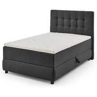 Boxbett Anthrazit Stoff in modernem Design 55 cm Einstiegshöhe von iMöbel