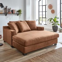 Loveseat Mikrofaser Braun in modernem Design 173 cm tief von iMöbel