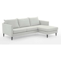 Sofa Eckgarnitur in Offwhite Webstoff beidseitig mointierbar von iMöbel