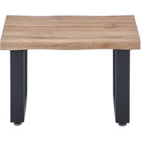 Sofa Tisch rustikal in Wildeichefarben Schwarz von iMöbel