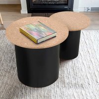 Wohnzimmer Tische aus Kork und MDF runder Tischplatte (zweiteilig) von iMöbel