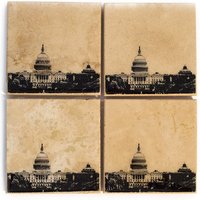 Washington Dc Skyline Untersetzer Set | 4 Stein-Untersetzer, Schwarz & Weiß Stadtbild Wohnkultur, Geschenk Washington Dc Skyline Untersetzer Set | 4 Stein-Untersetzer, Schwarz & Weiß Stadtbild Wohnkultur, Geschenk von iNKthePRINT